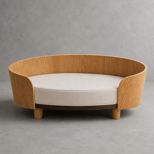 Cama de Diseño para Gatos en Madera Natural | MimichiGato