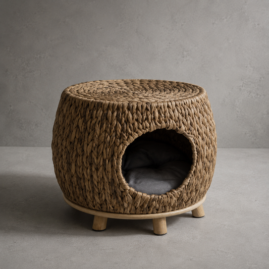 Casa para Gatos de Ratán Natural | MimichiGato