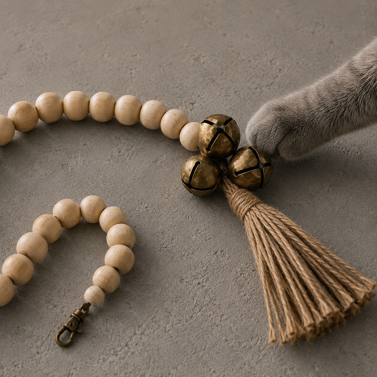 Juguete Colgante para Gatos de Madera Natural | MimichiGato