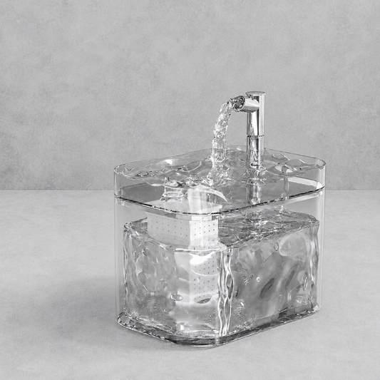 Fuente de Agua Premium Transparente para Gatos