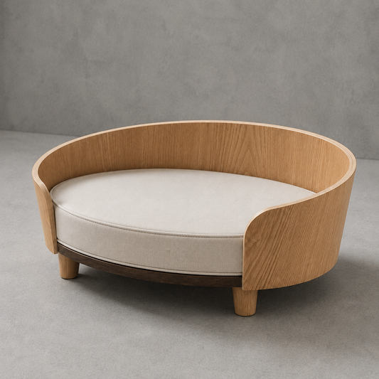 Cama de Diseño para Gatos en Madera Natural | MimichiGato