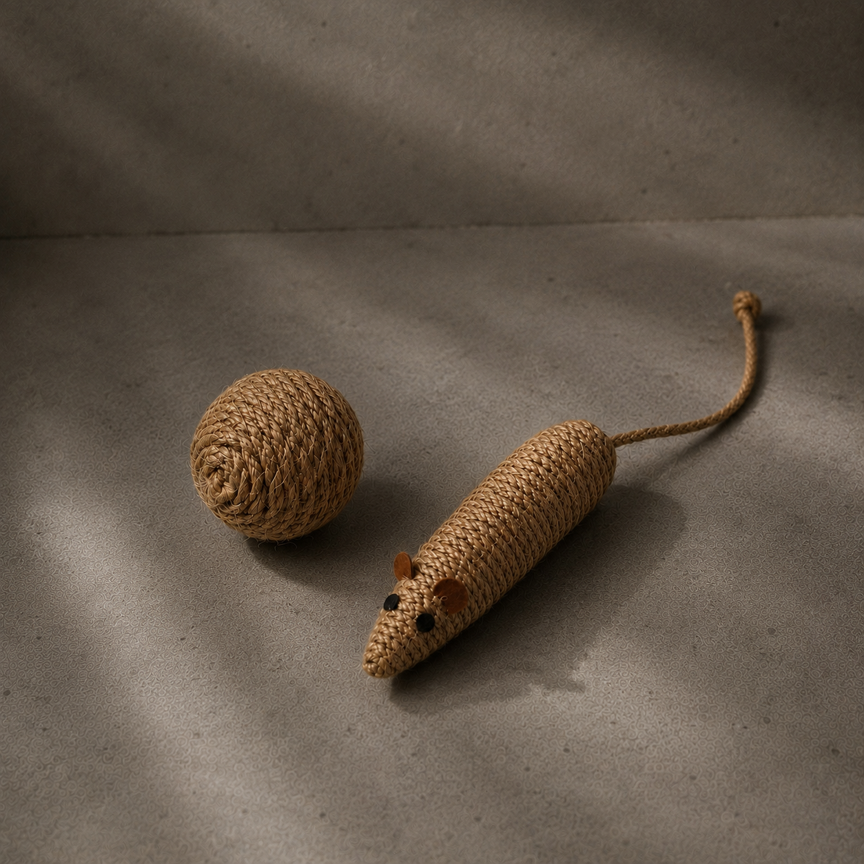 Juguetes para Gatos con Ratón y Pelota de sisal| MimichiGato