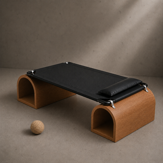 Cama para Gatos de Diseño en Madera y Polipiel | MimichiGato