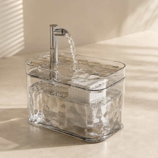 Fuente de Agua Transparente para Gatos  | MimichiGato